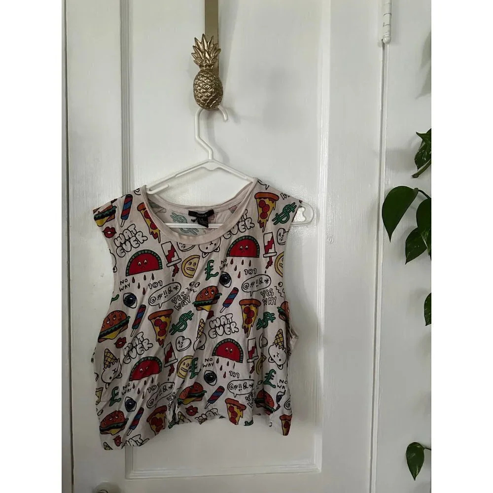 Forever21 Women’s size Medium Pop Art graphic Tanktop